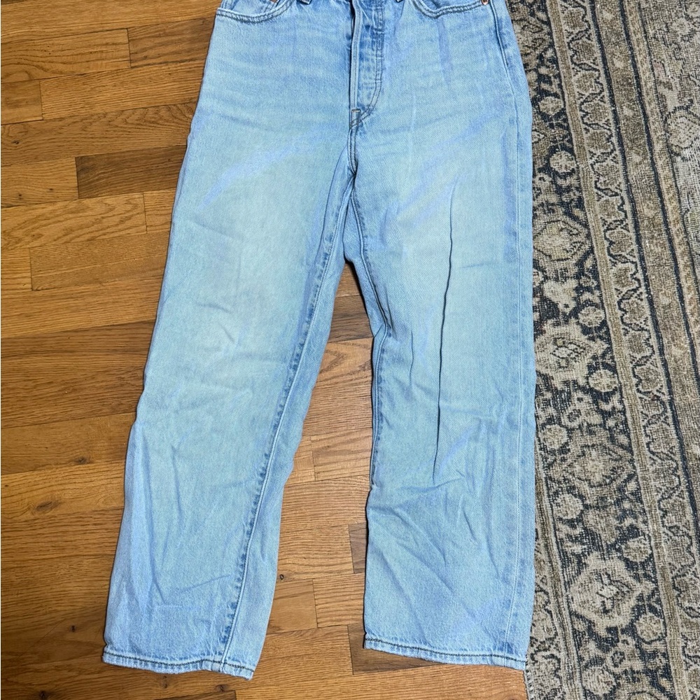 Levi's ribcage high rise jeans